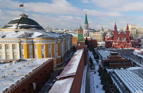 Вид на Сенат со Спасской башни